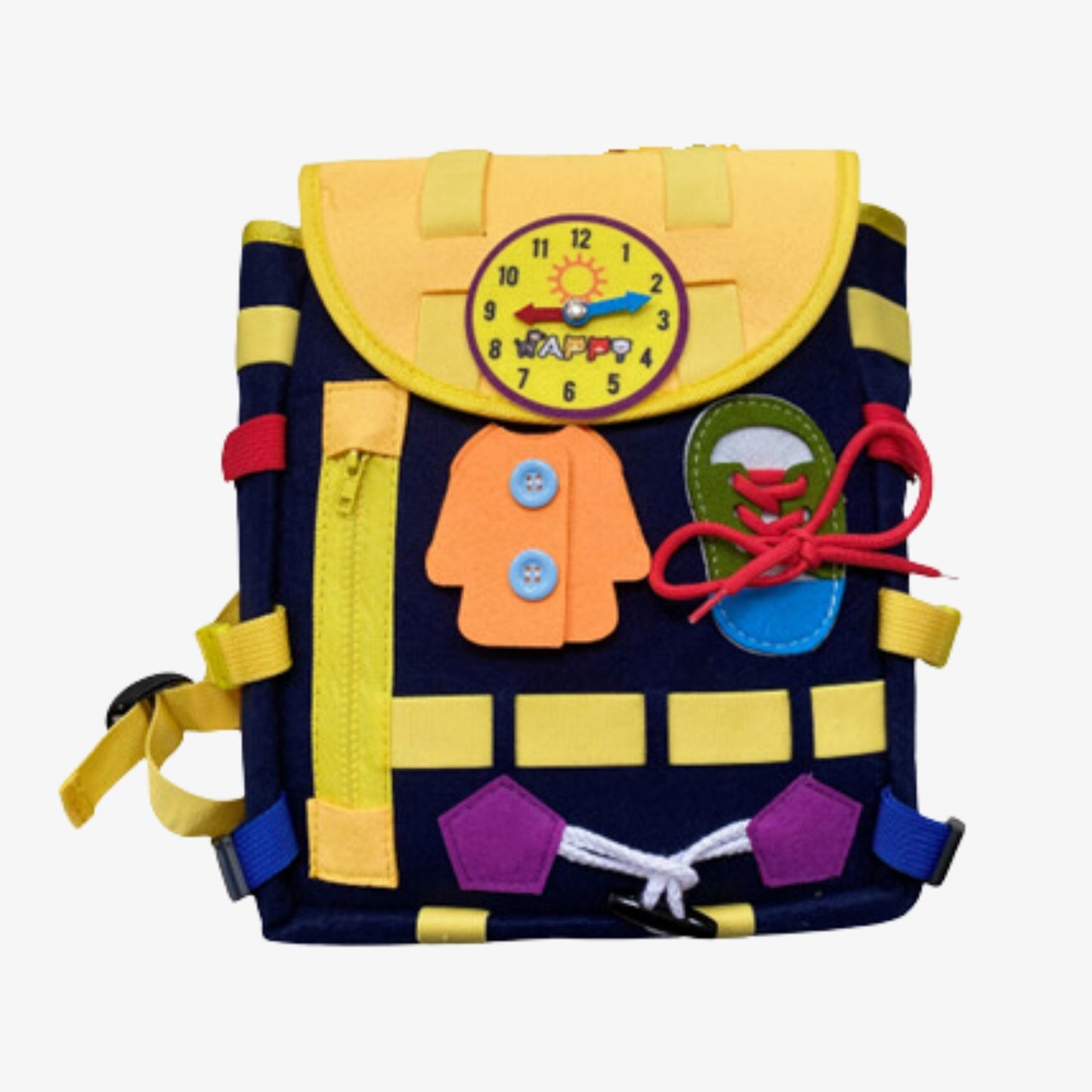 Toddler Travel Busy Backpack Bag with Multiple Learning Activities