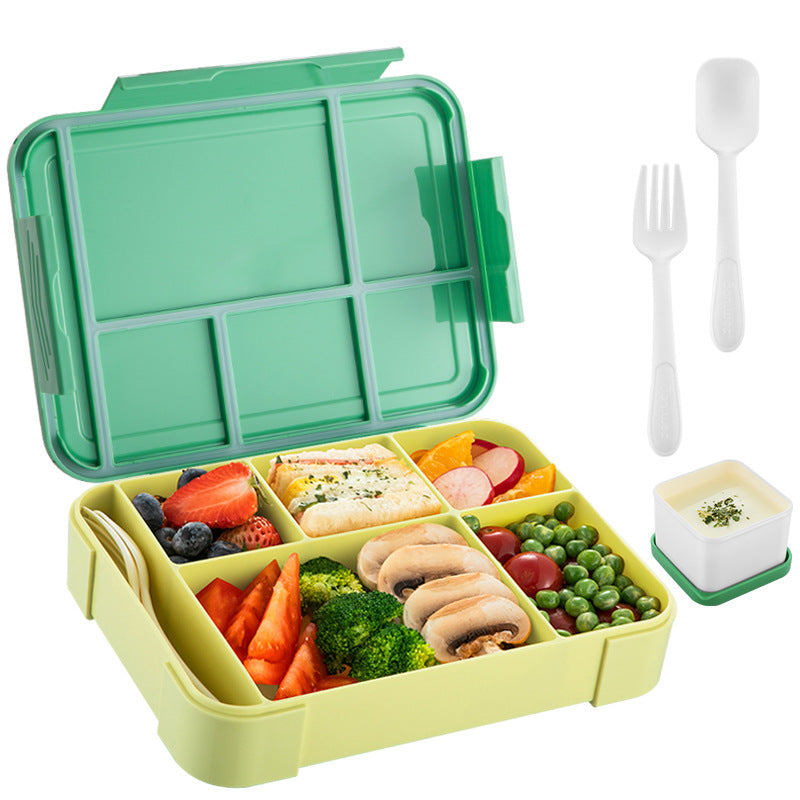 Multi Compartment Bento Box with Cutlery and Leakproof Container