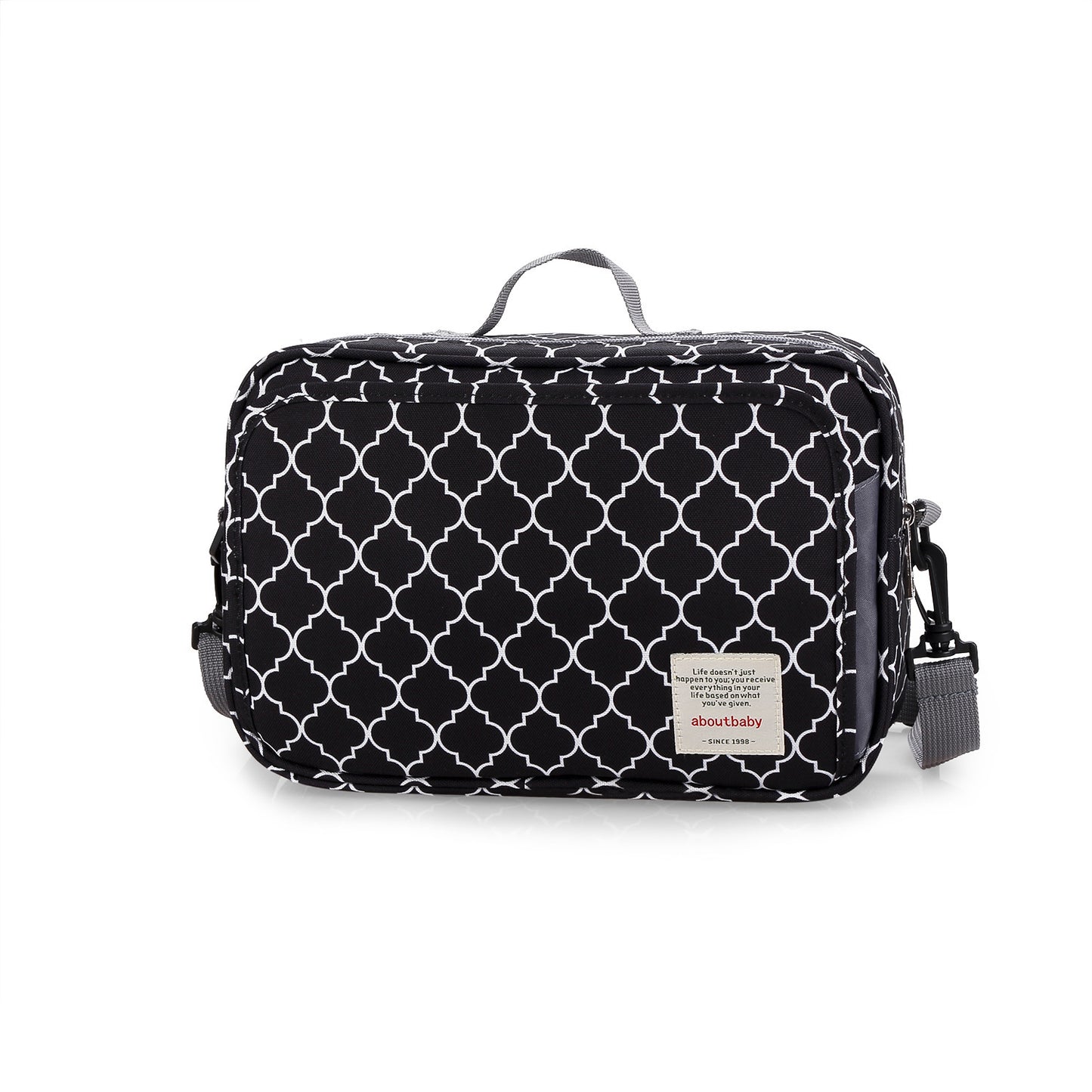 Stylish Baby Changing Bag in Leopard Print, Cow Print, Geometric Print, Grey or Black