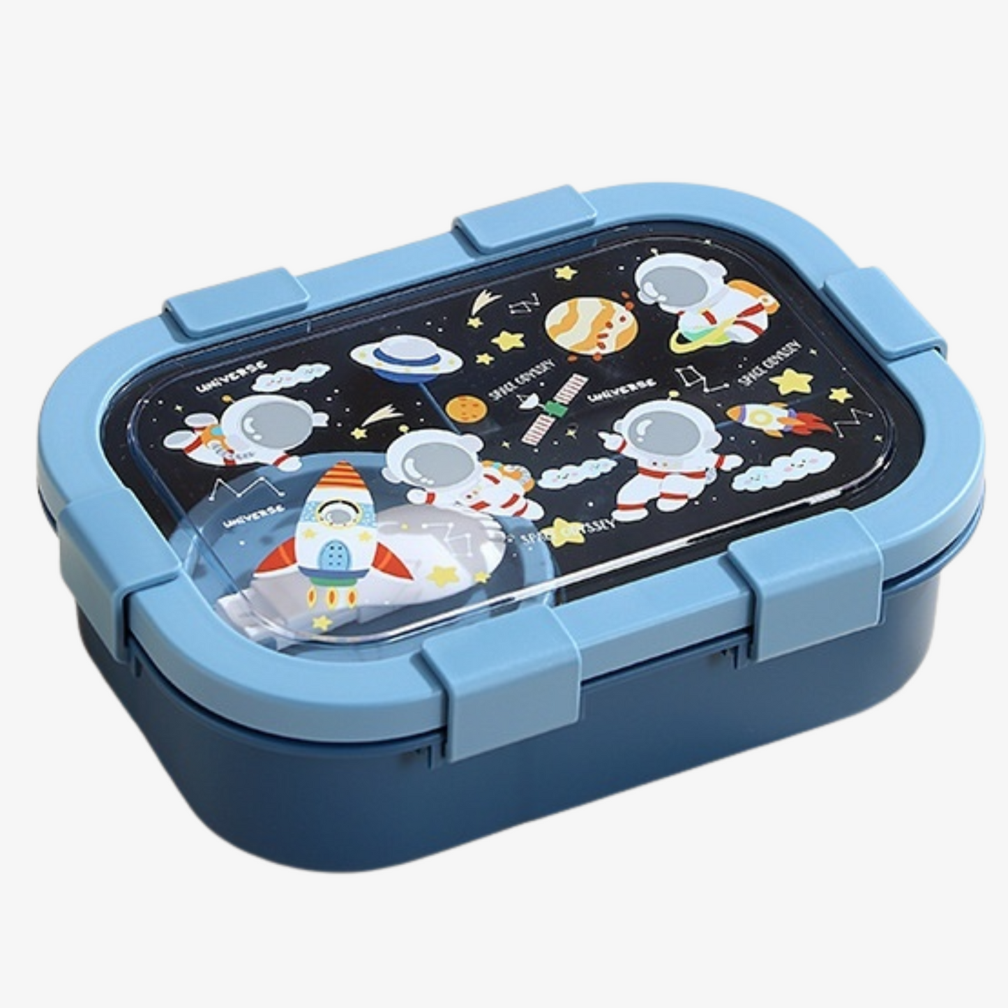 Bento Box with Multiple Compartments and Removable Leakproof Container