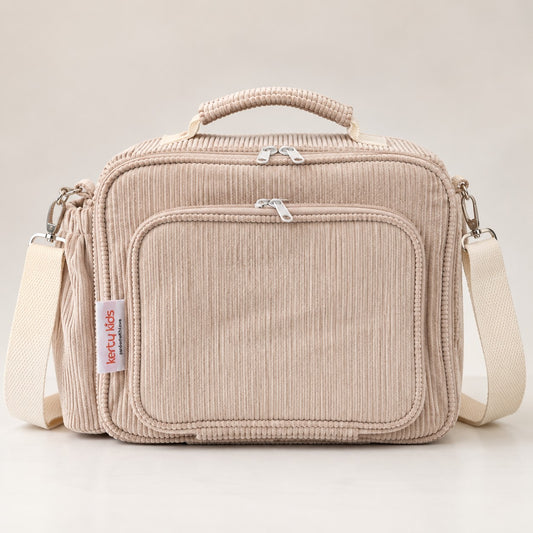 Large Capacity Corduroy Lunch Bag