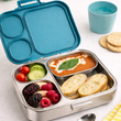 Metal bento box, school lunch ideas. Stainless steel bento box