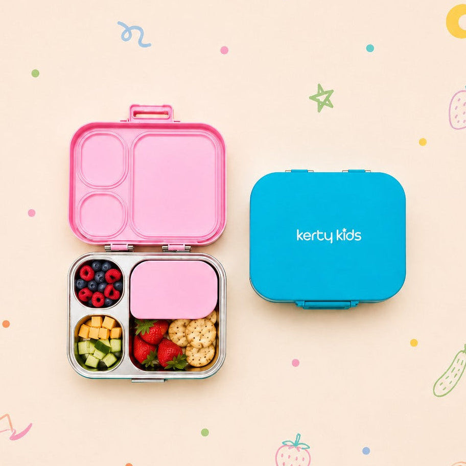 stainless low-tox plastic alternative lunchbox for kids which is leakproof and dishwasher safe