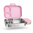 Metal lunch box, food container with non toxic BPA Free Silicone bento box near me. Japanese lunchbox, lunch ideas for teens.