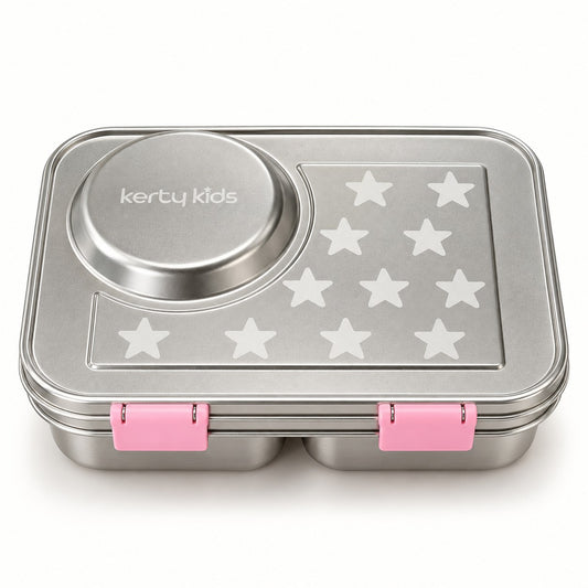 'Starbox' Stainless Steel Kids Lunchbox with Insulated Pot